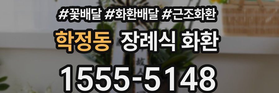 학정동 장례식 화환