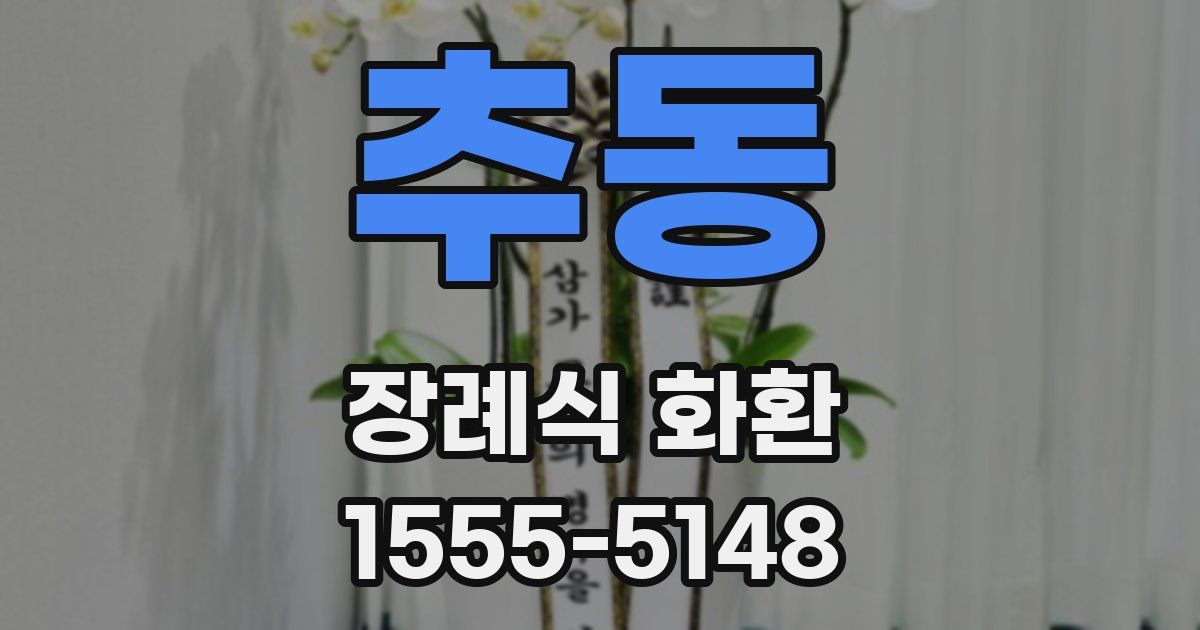 추동 장례식 화환