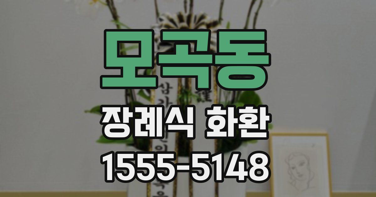 모곡동 장례식 화환