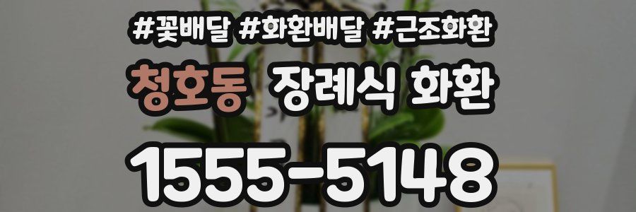 청호동 장례식 화환