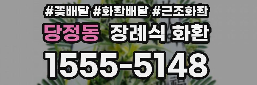 당정동 장례식 화환