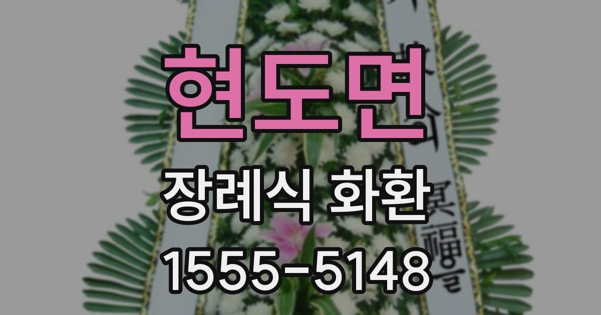 현도면 장례식 화환