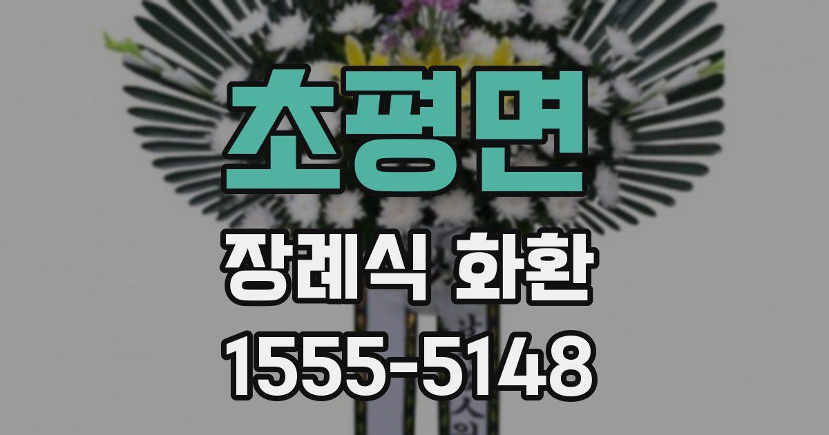 초평면 장례식 화환