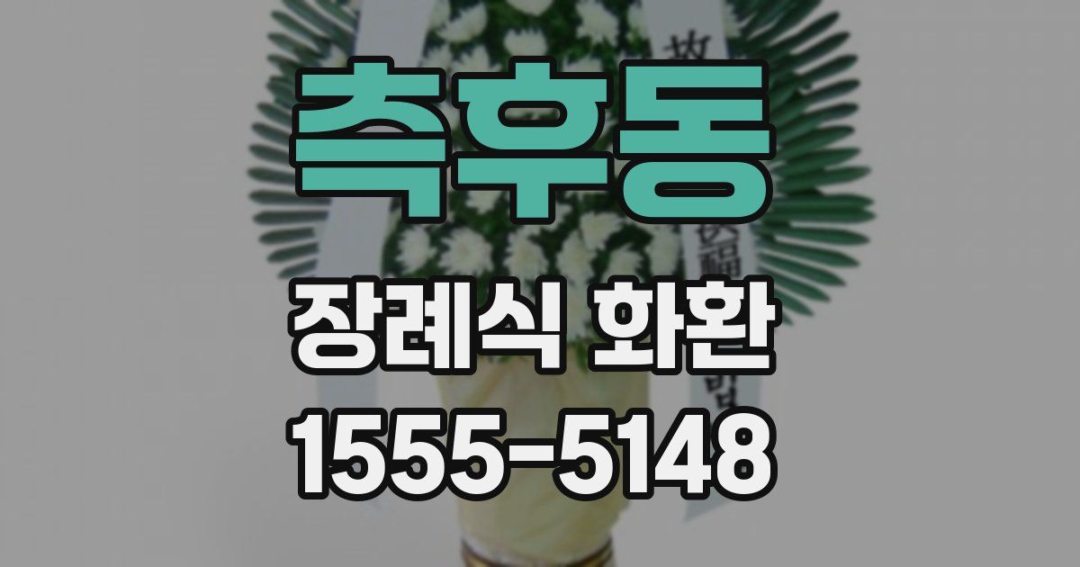 측후동 장례식 화환