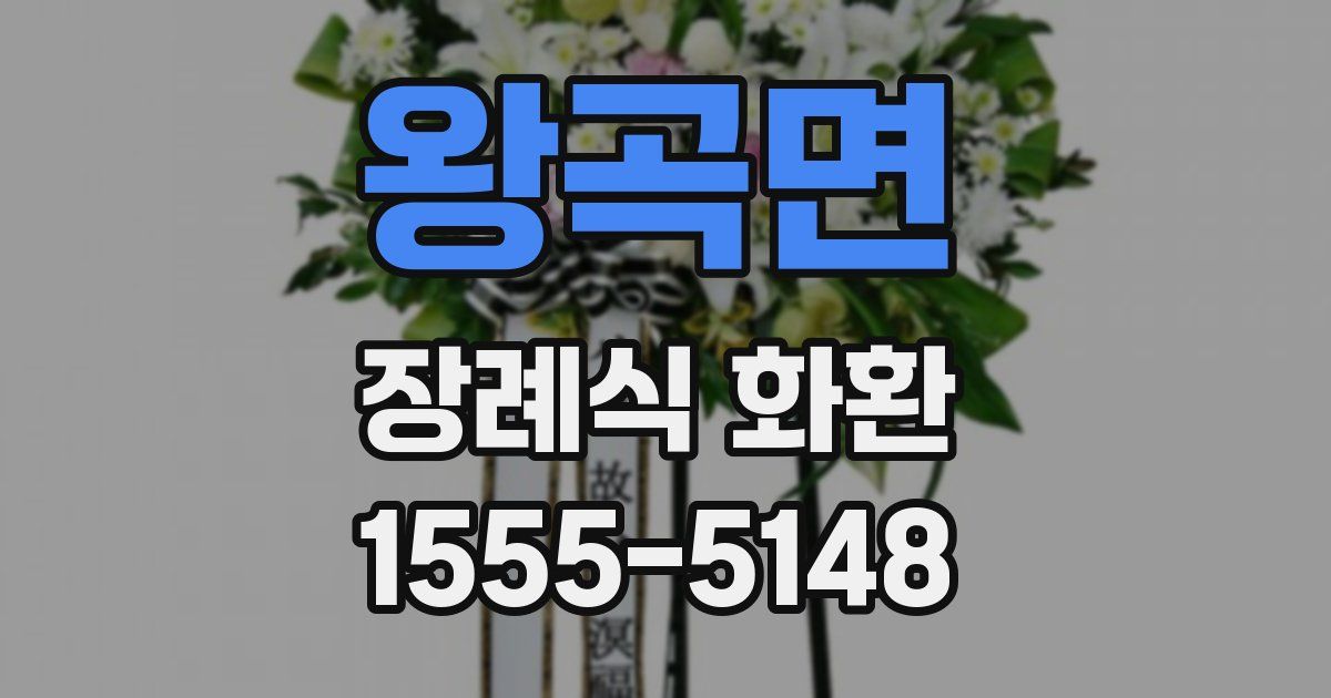 왕곡면 장례식 화환