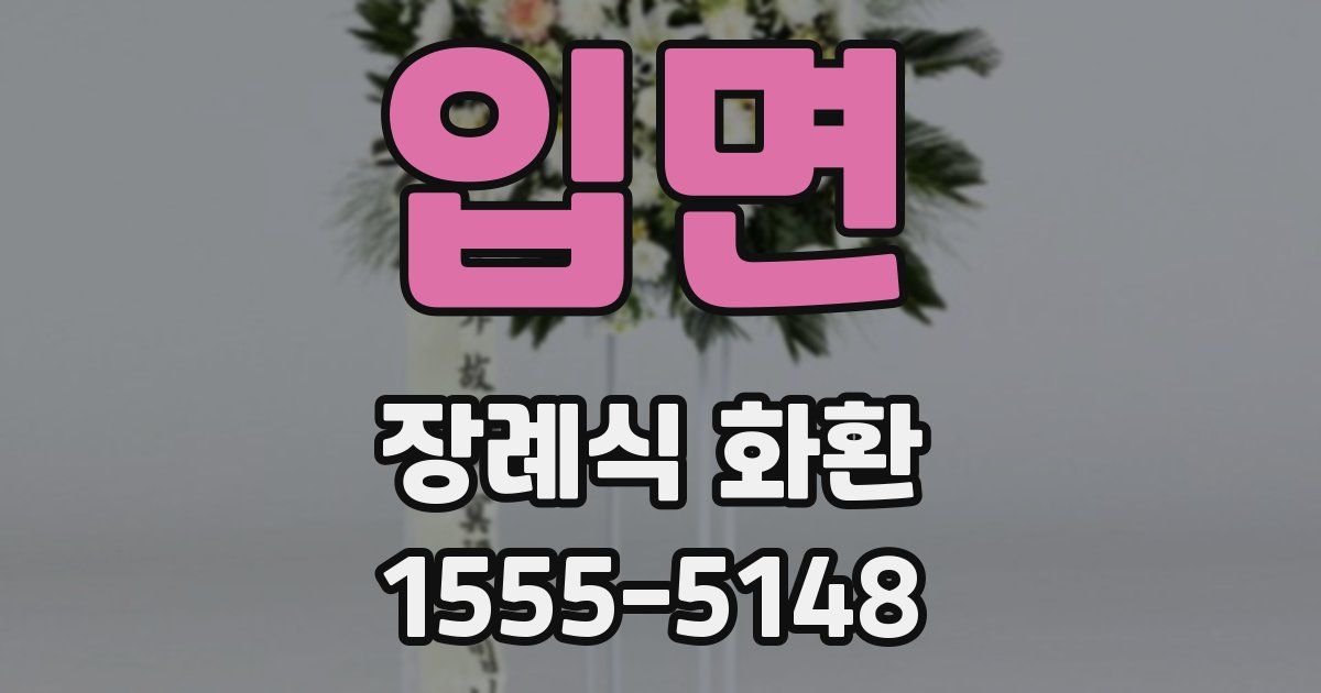 입면 장례식 화환
