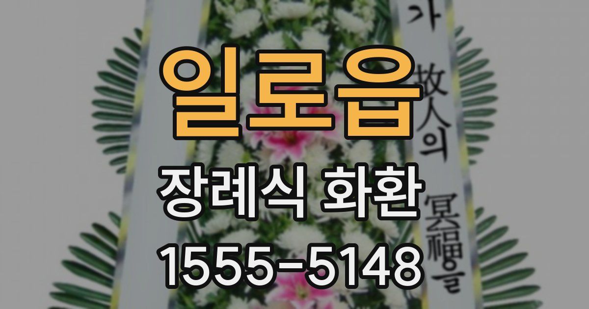 일로읍 장례식 화환