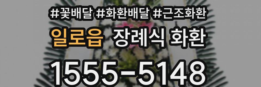 일로읍 장례식 화환