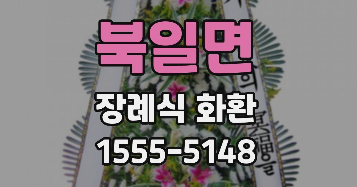 북일면 장례식 화환