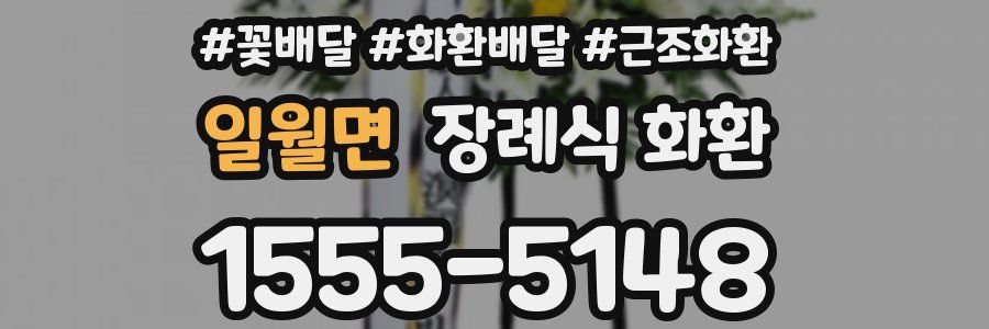 일월면 장례식 화환