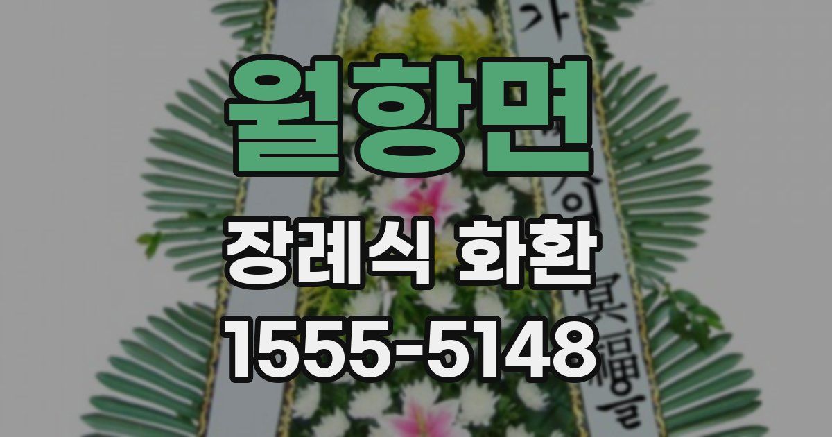 월항면 장례식 화환