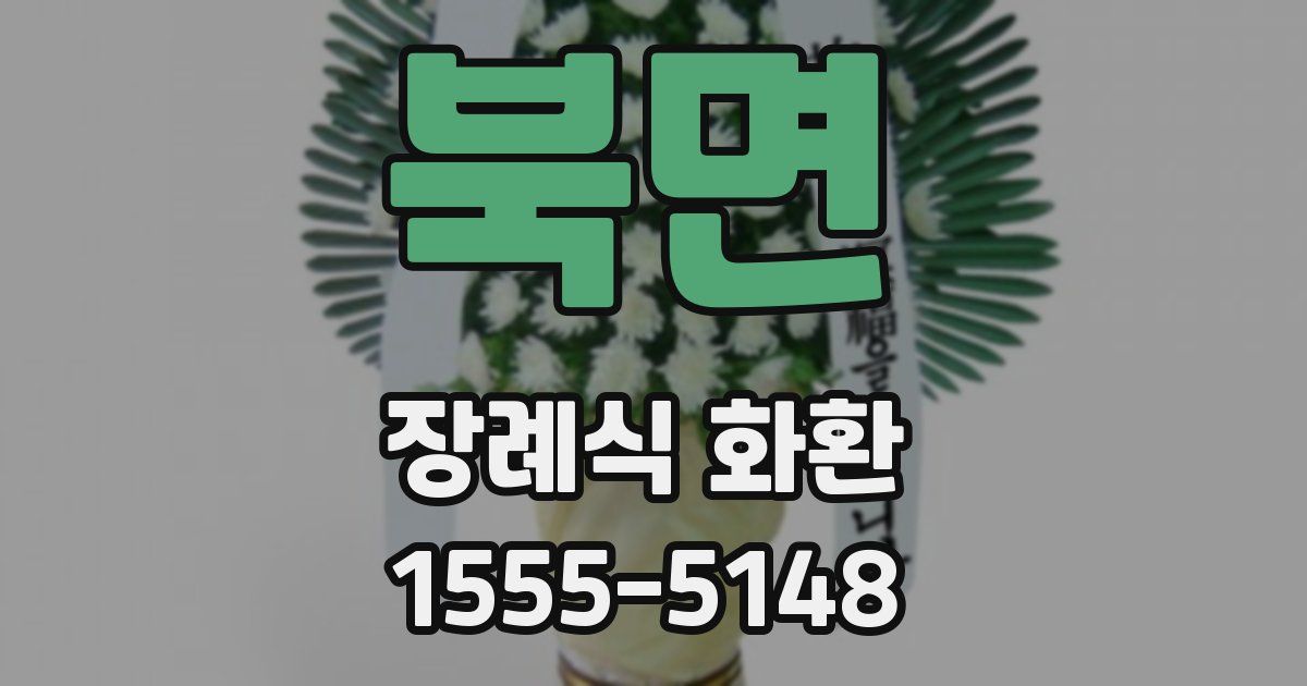 북면 장례식 화환