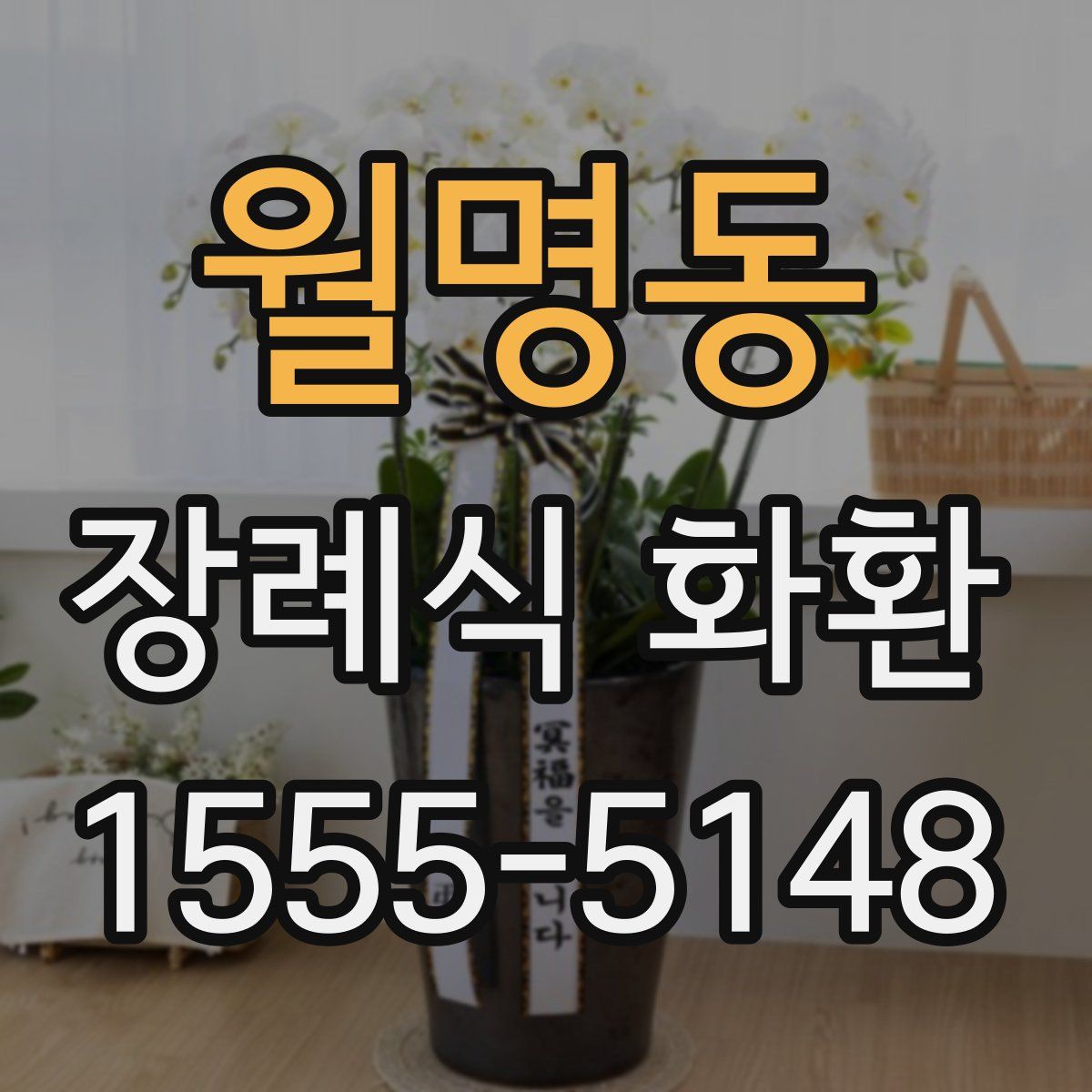 월명동 장례식 화환
