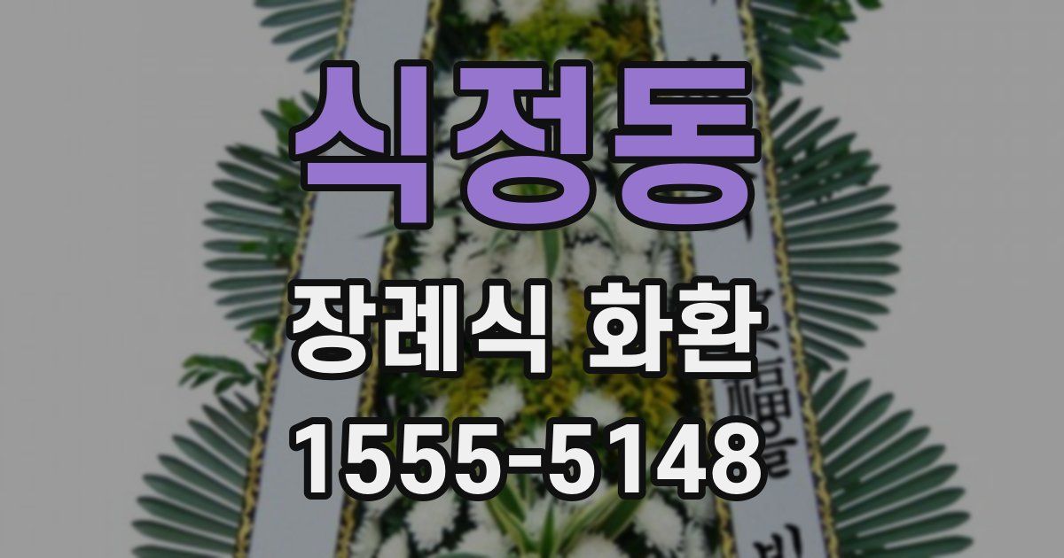 식정동 장례식 화환