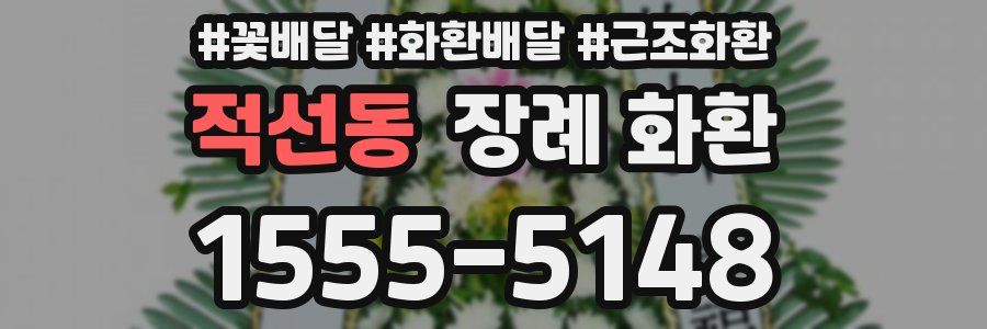 적선동 장례 화환