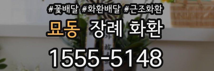 묘동 장례 화환