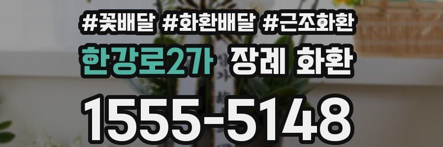 한강로2가 장례 화환