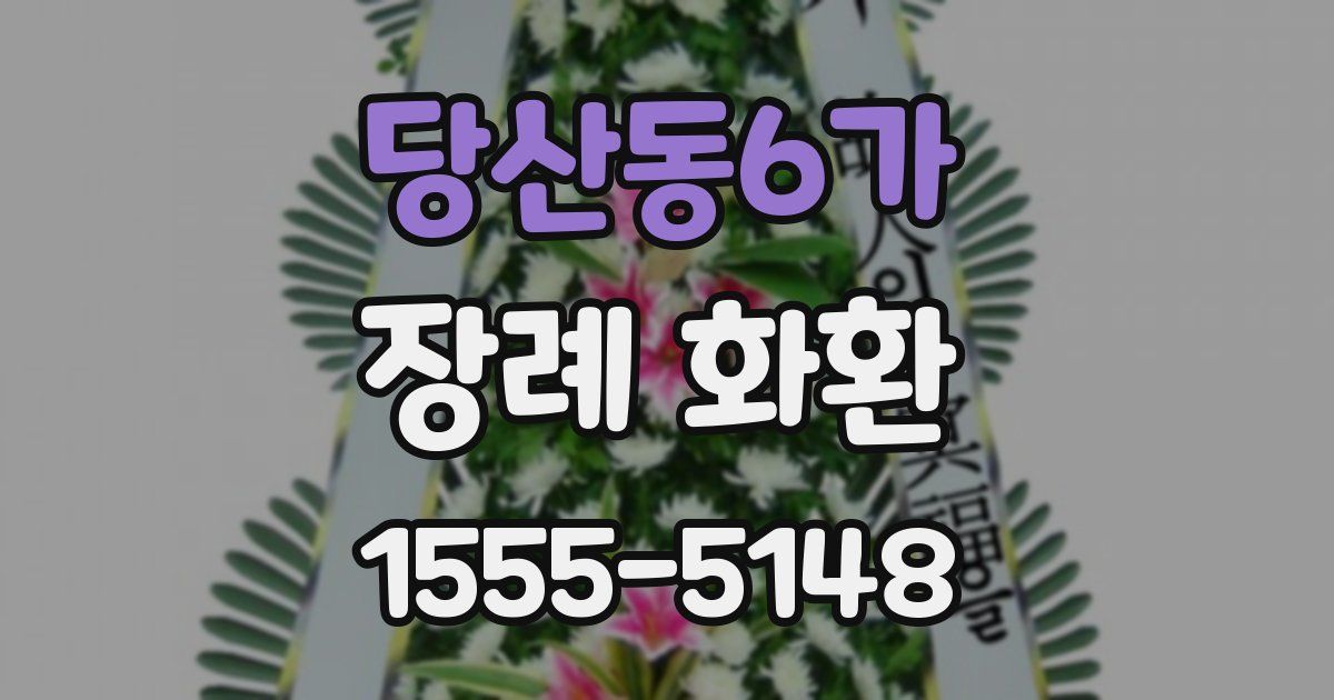 당산동6가 장례 화환