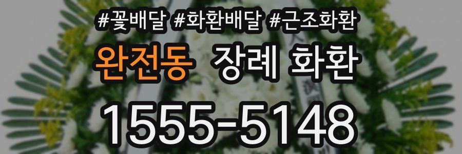 완전동 장례 화환