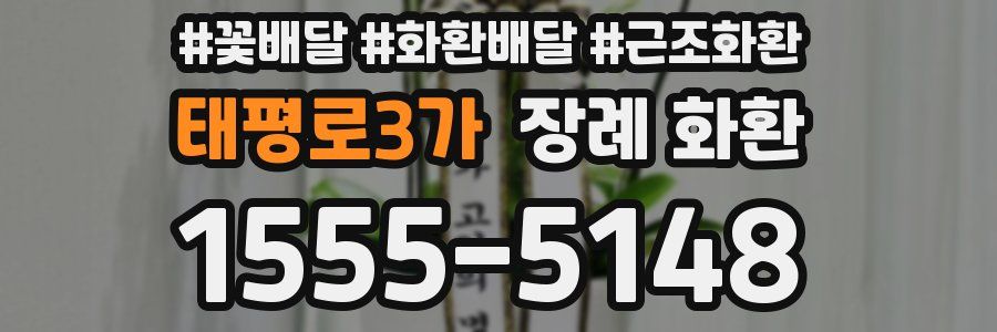 태평로3가 장례 화환