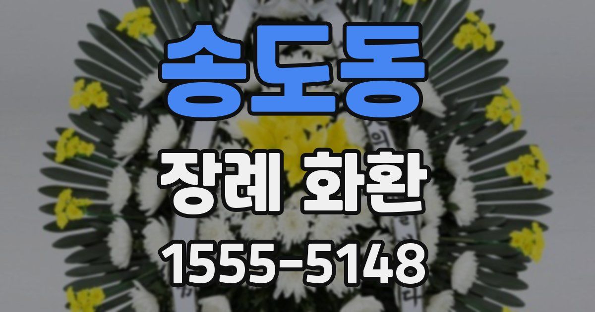 송도동 장례 화환
