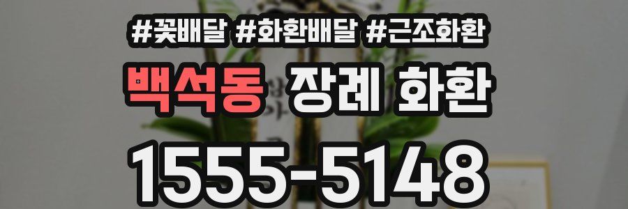 백석동 장례 화환