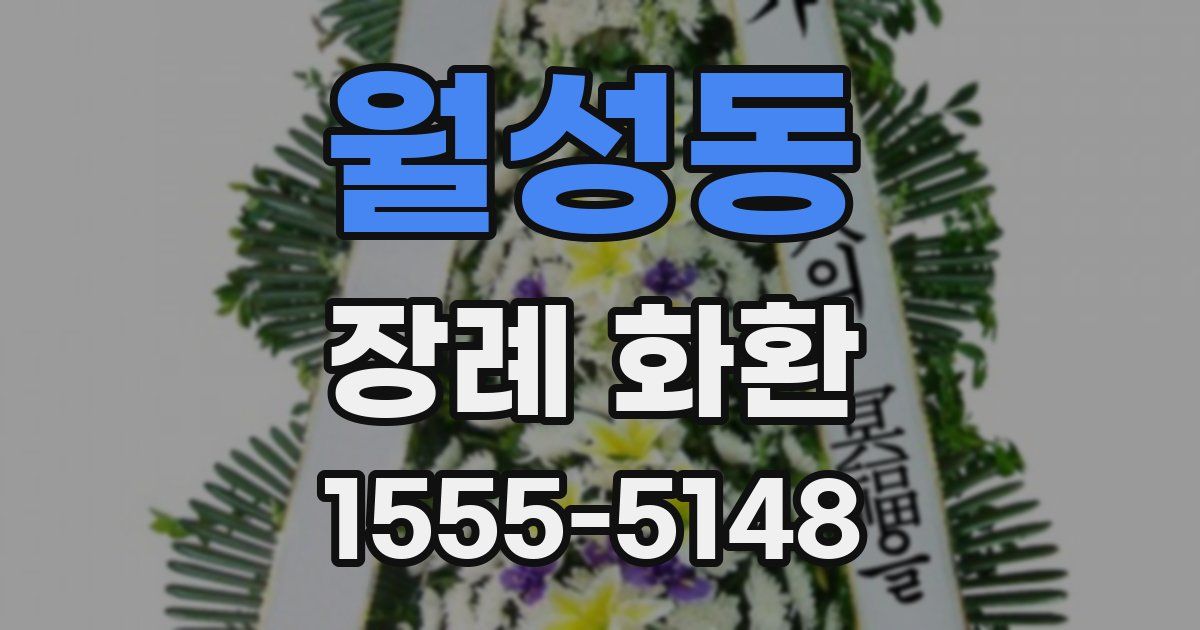 월성동 장례 화환