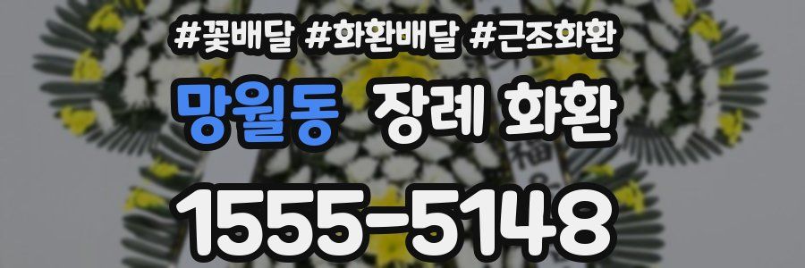 망월동 장례 화환