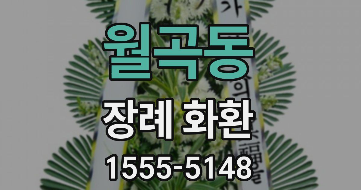 월곡동 장례 화환