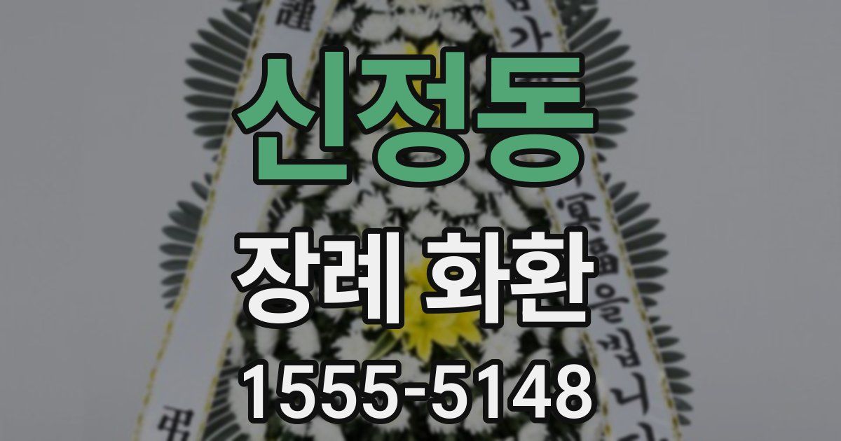 신정동 장례 화환
