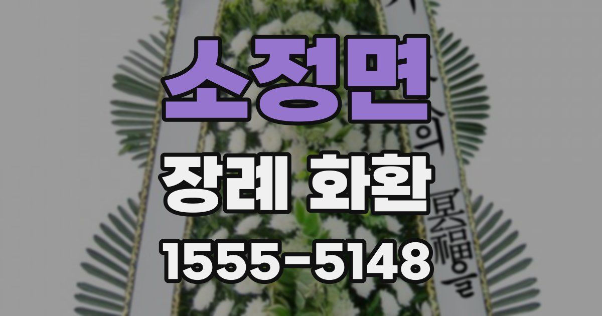 소정면 장례 화환