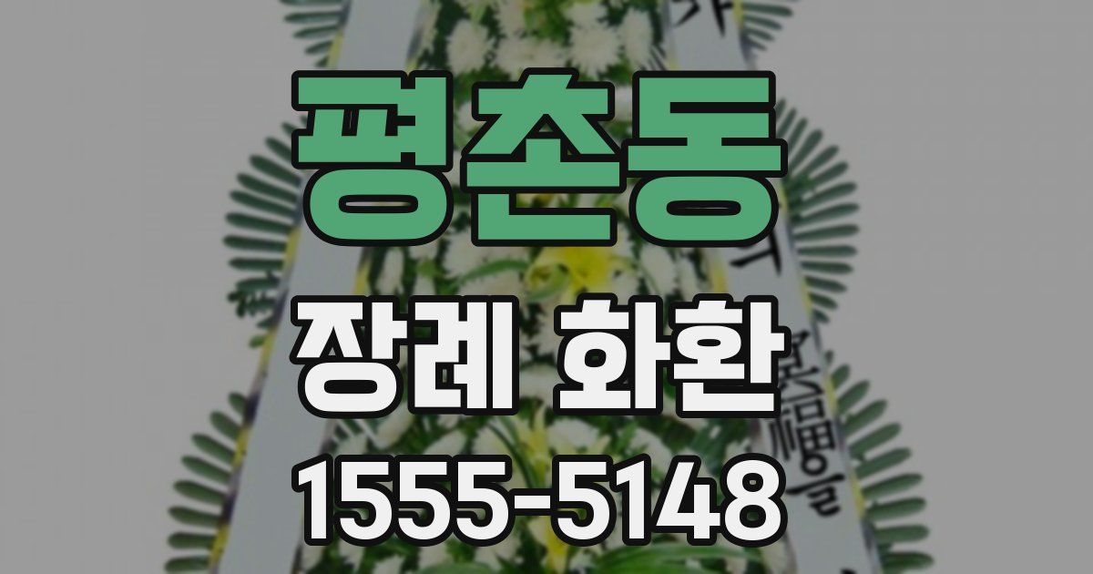 평촌동 장례 화환