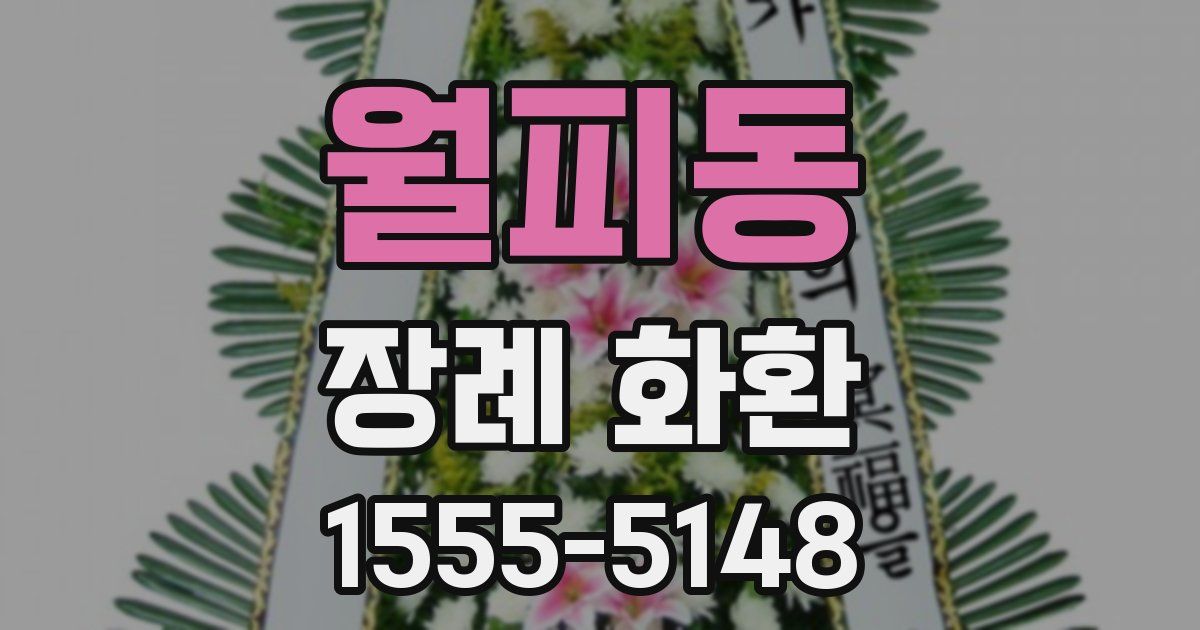 월피동 장례 화환