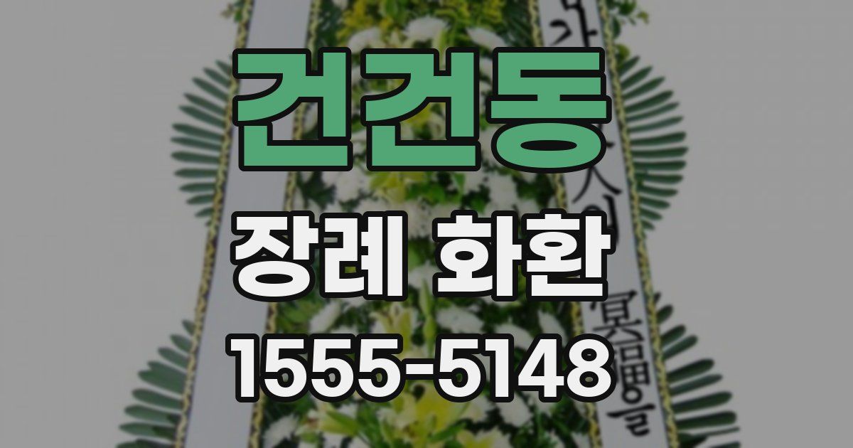 건건동 장례 화환
