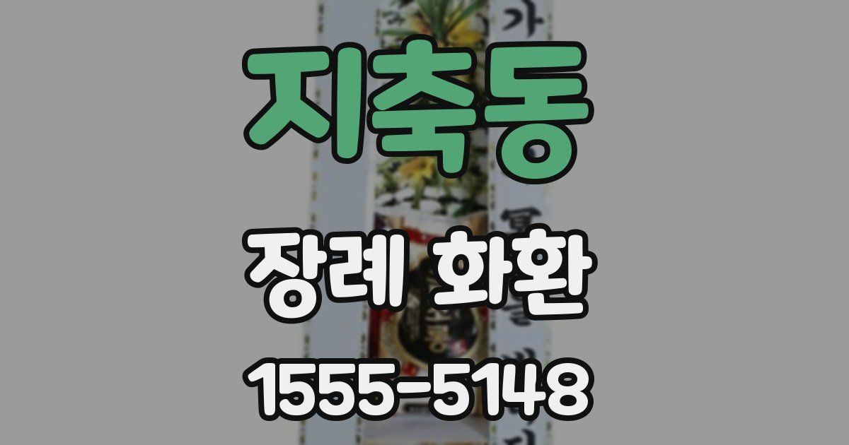 지축동 장례 화환