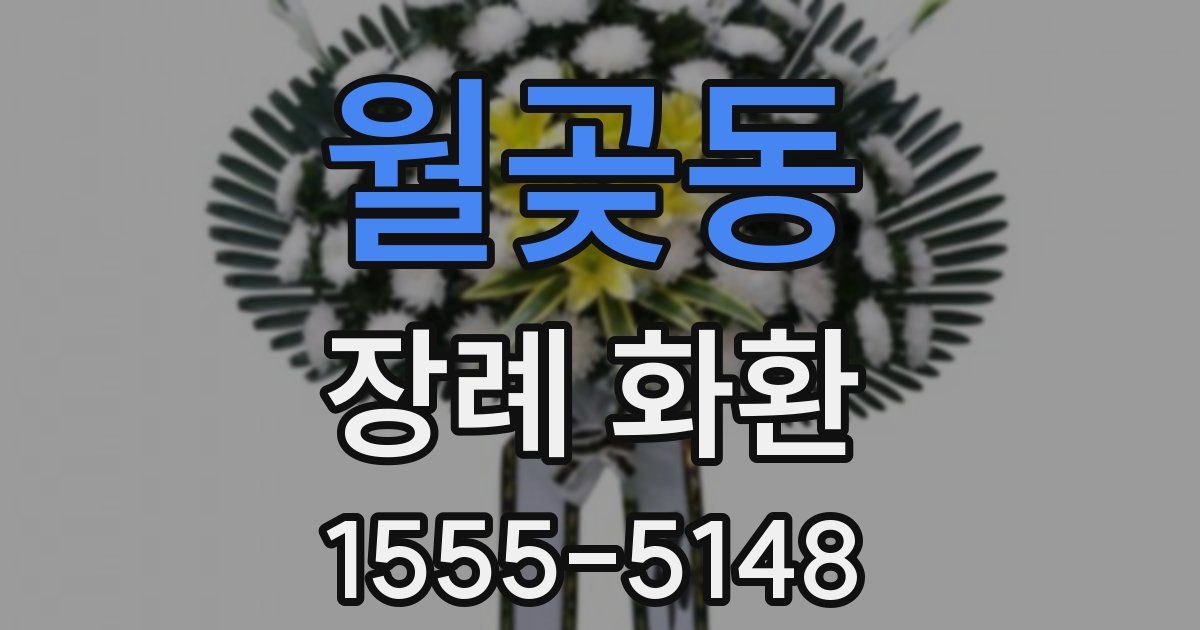 월곶동 장례 화환