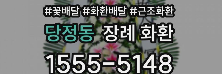 당정동 장례 화환