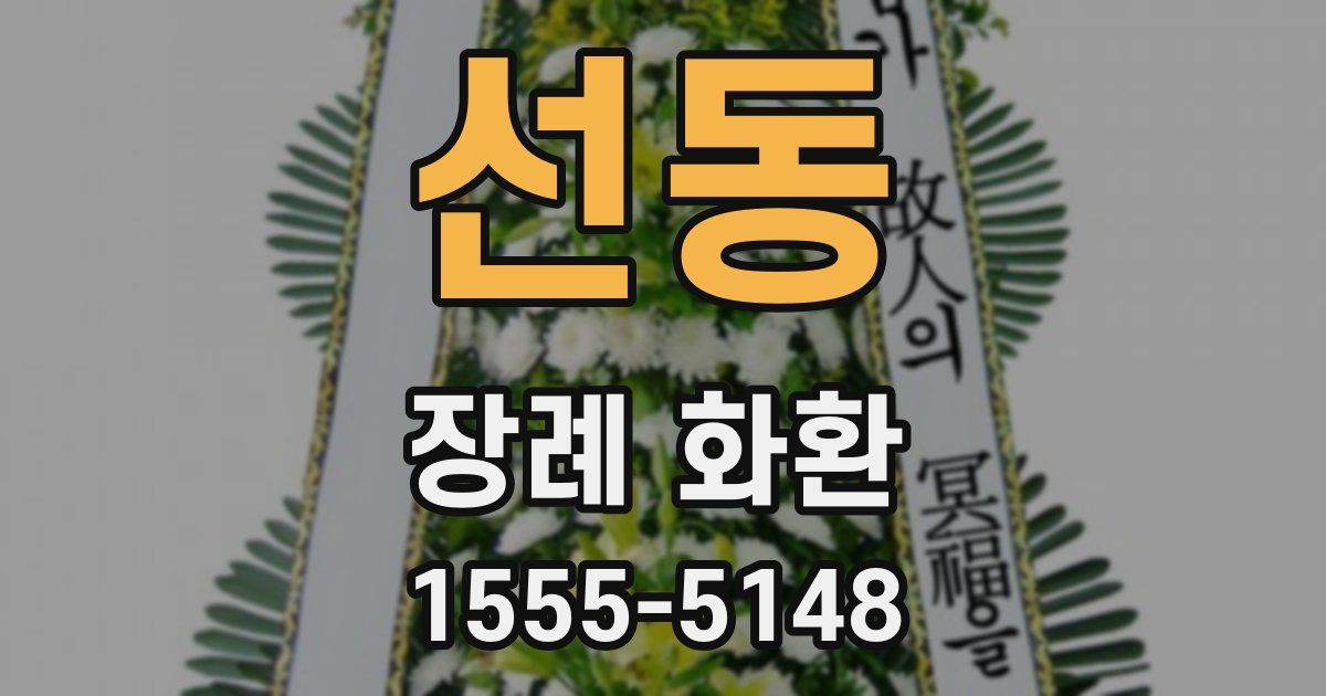 선동 장례 화환