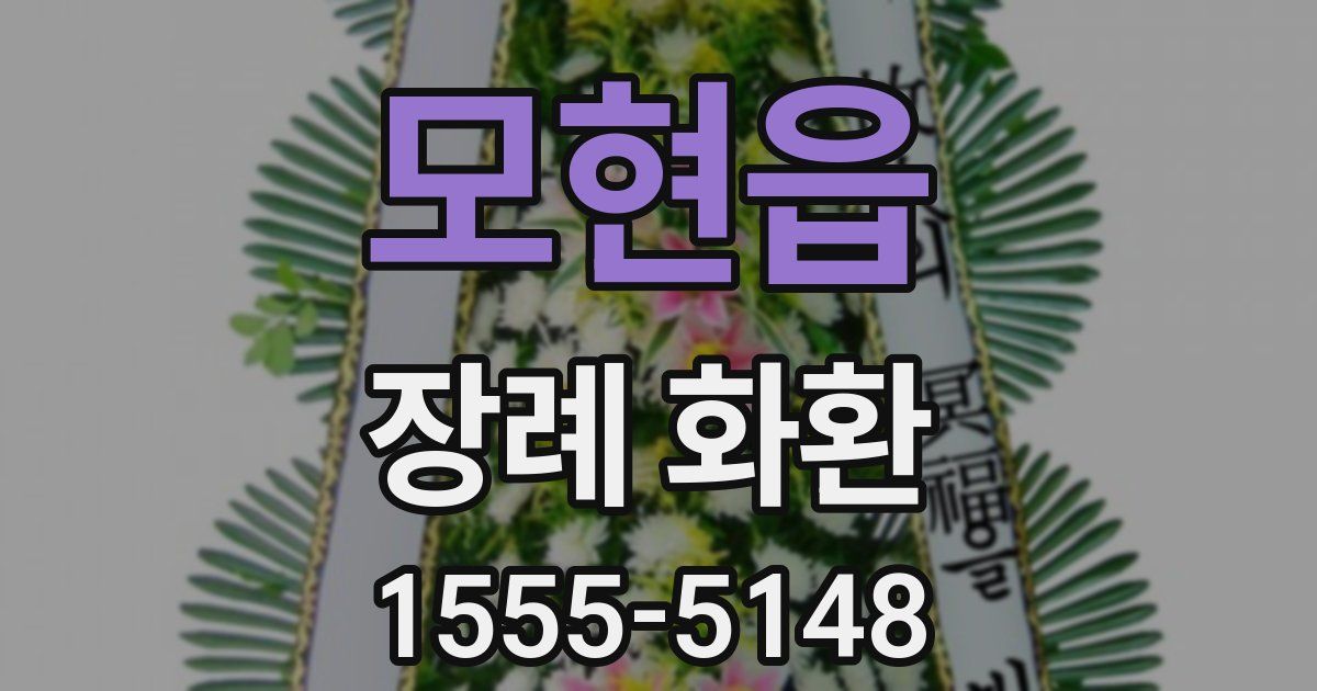 모현읍 장례 화환