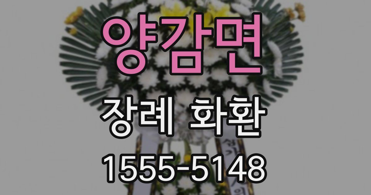 양감면 장례 화환