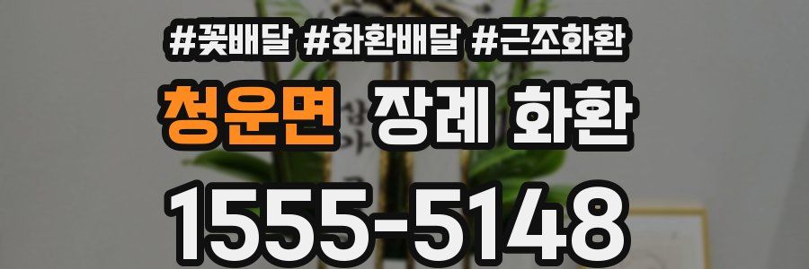청운면 장례 화환