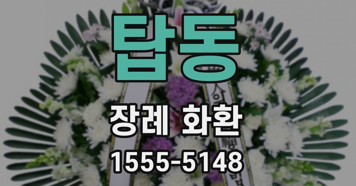 탑동 장례 화환