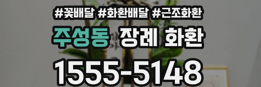 주성동 장례 화환
