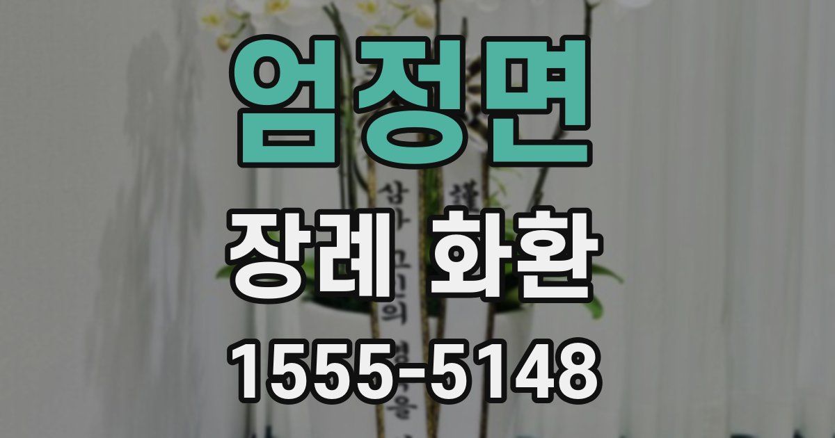엄정면 장례 화환