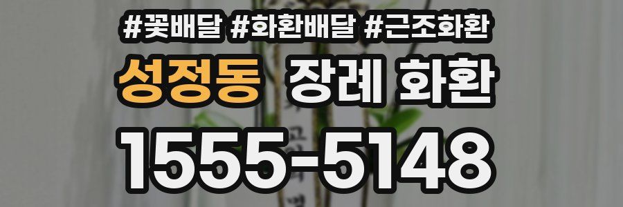 성정동 장례 화환
