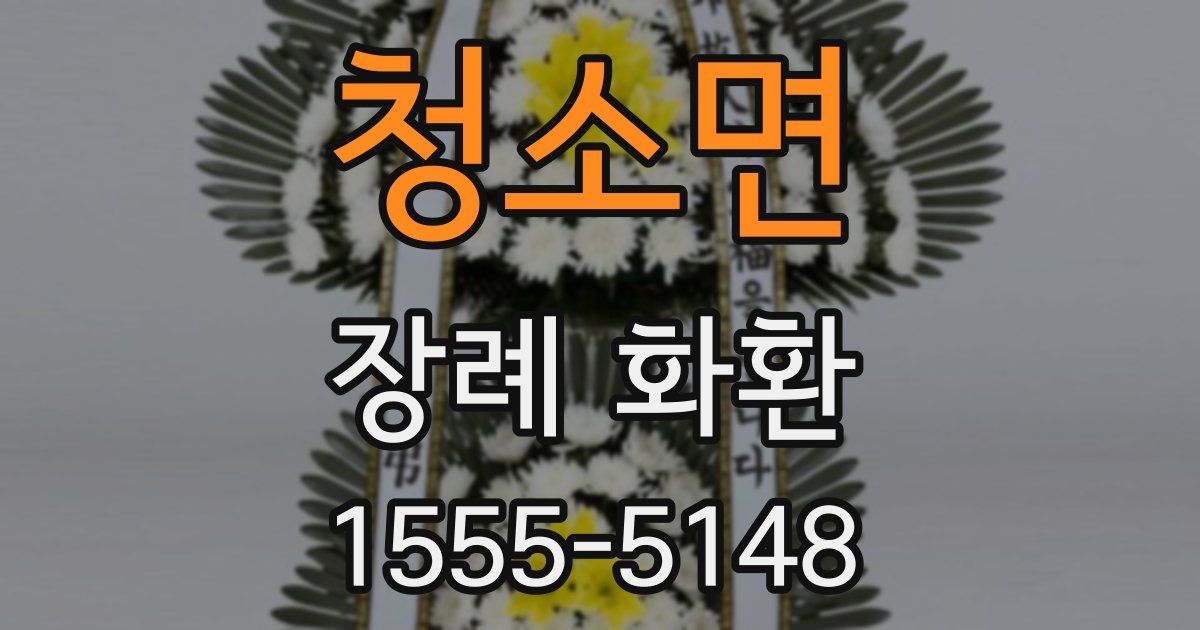 청소면 장례 화환