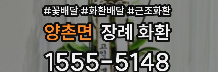 양촌면 장례 화환