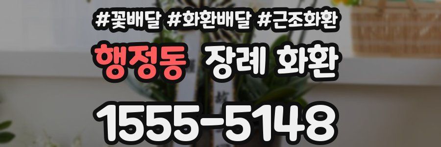 행정동 장례 화환