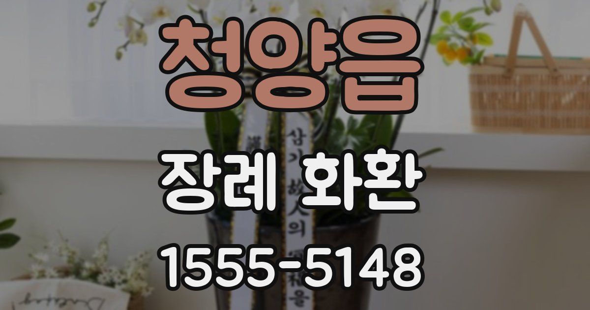 청양읍 장례 화환