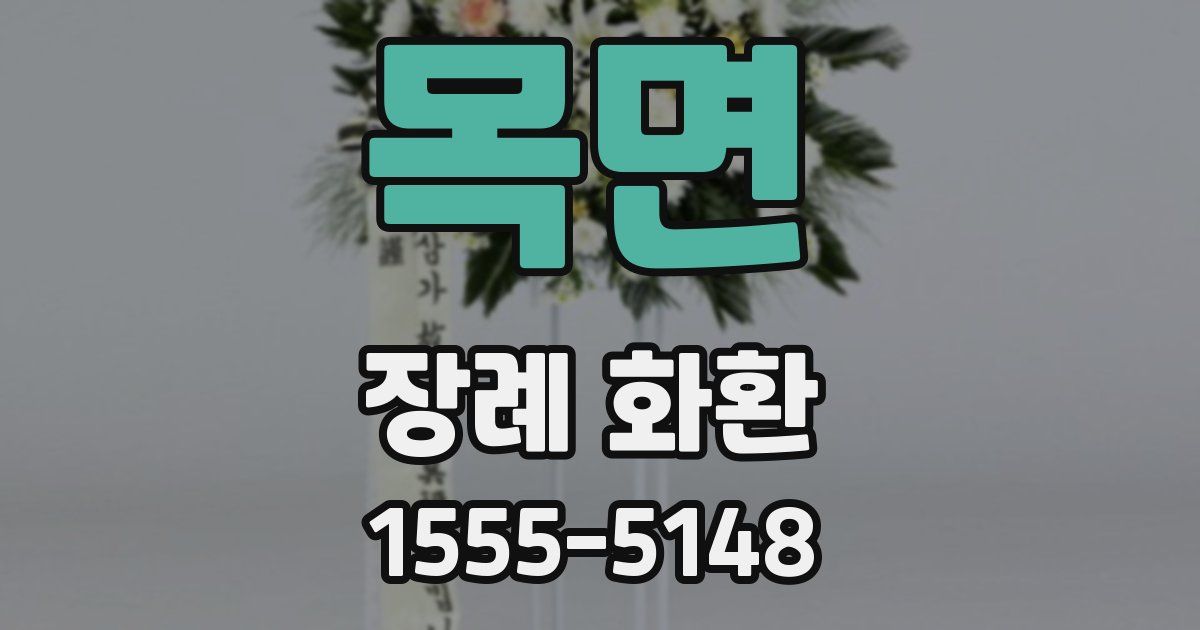 목면 장례 화환